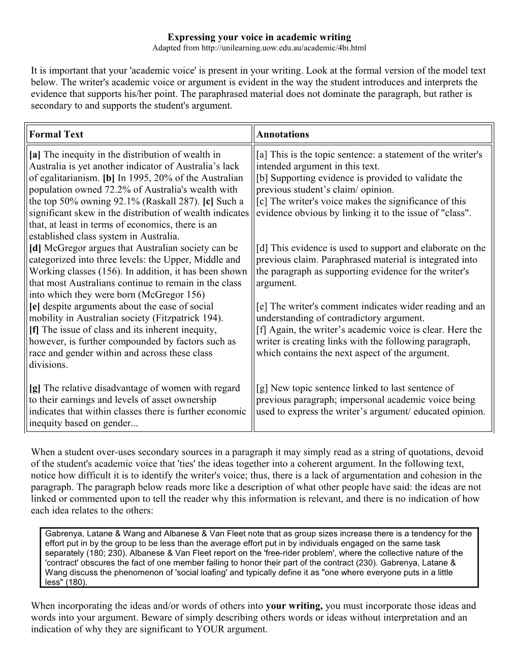 Expressing Your Voice In Academic Writing