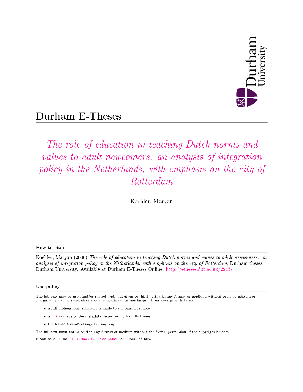 The Role of Education in Teaching Norms and Values
