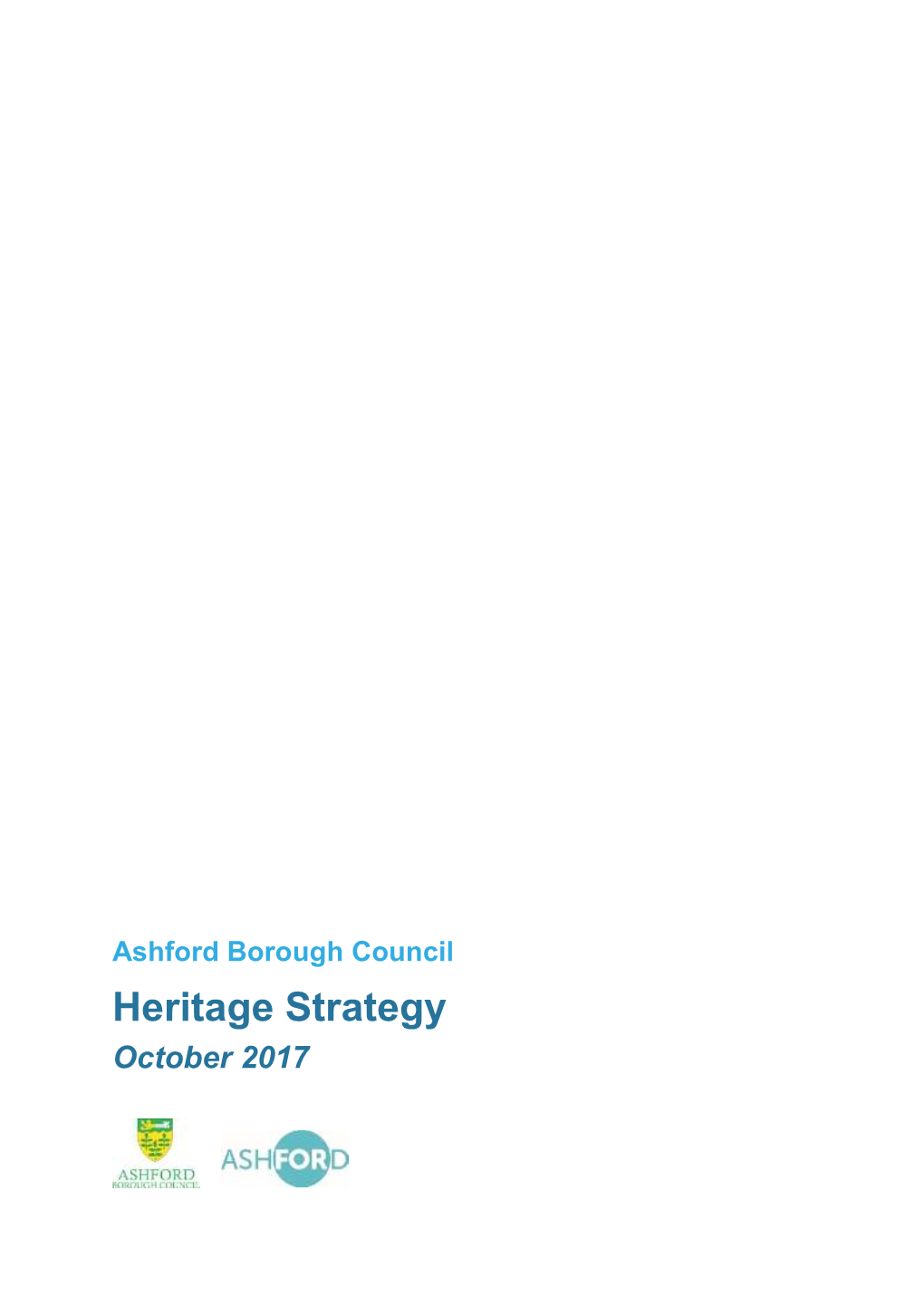 Adopted Ashford Heritage Strategy