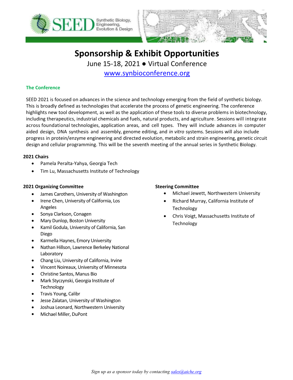 Sponsorship & Exhibit Opportunities
