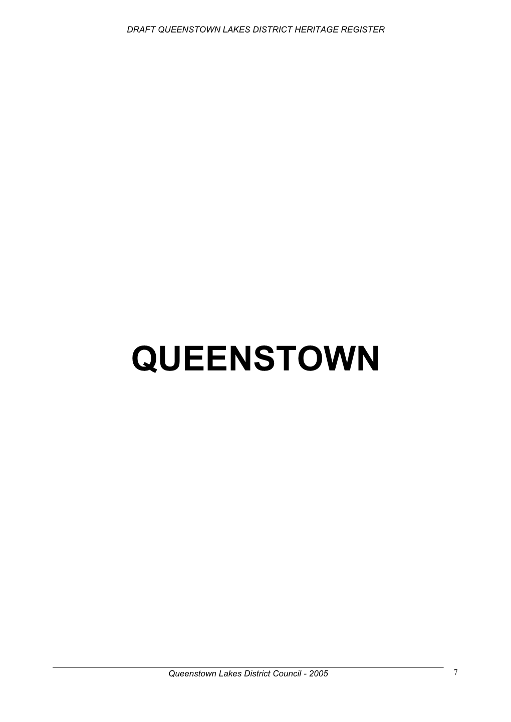Queenstown Lakes District Council - 2005 7