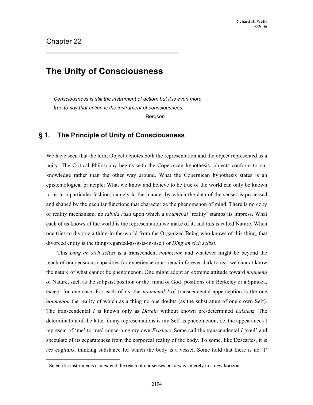 Chapter 21 That the Multidimensional Order Structure of the Form of Subjective Time Is Necessary for the Possibility of the Modus of Persistence in Time