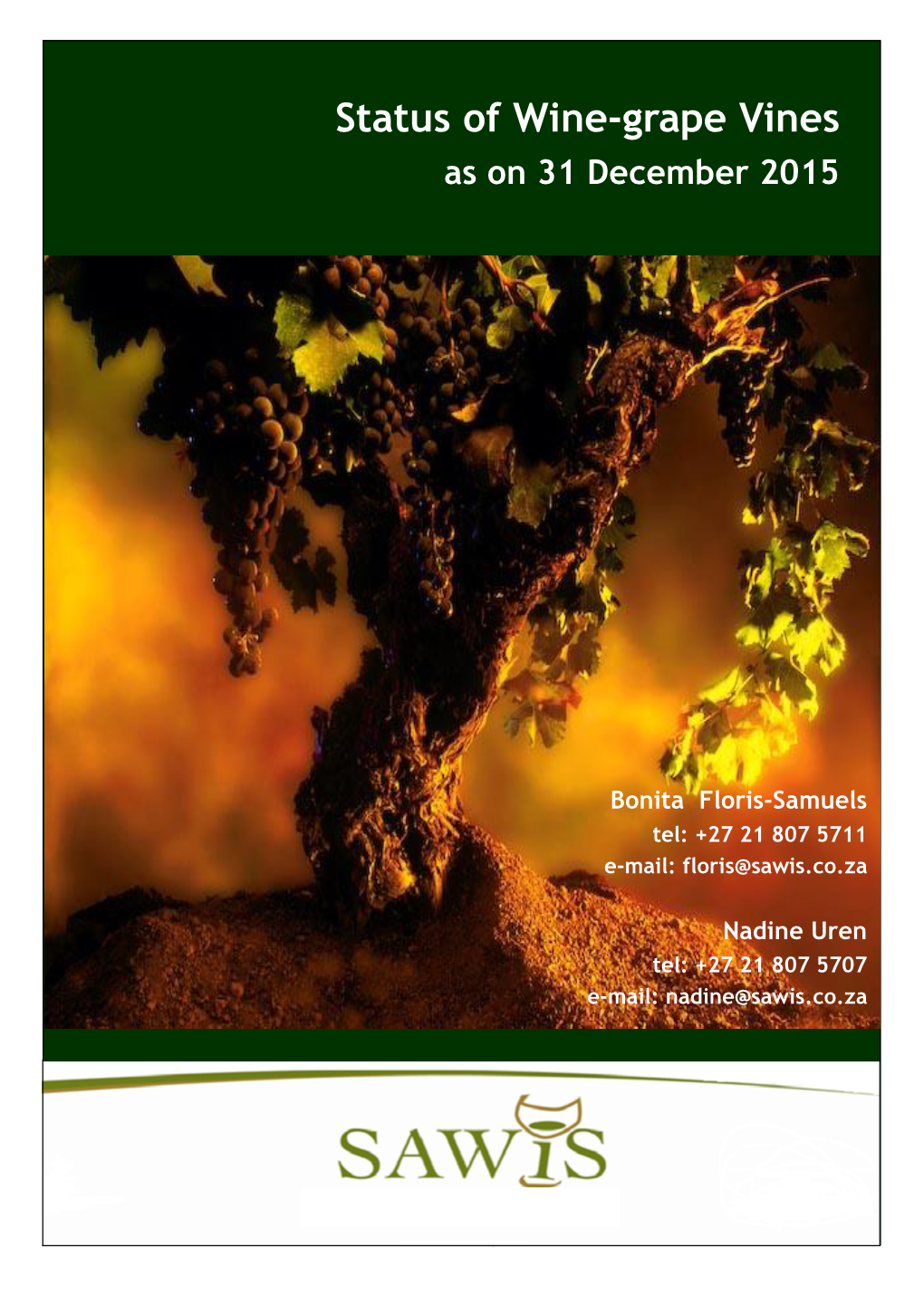 Status of Wine-Grape Vines 2015 Booklet