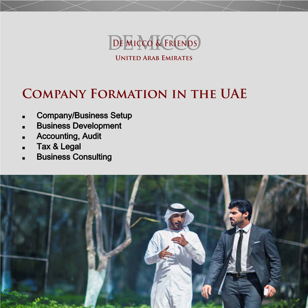 Company Formation in the UAE