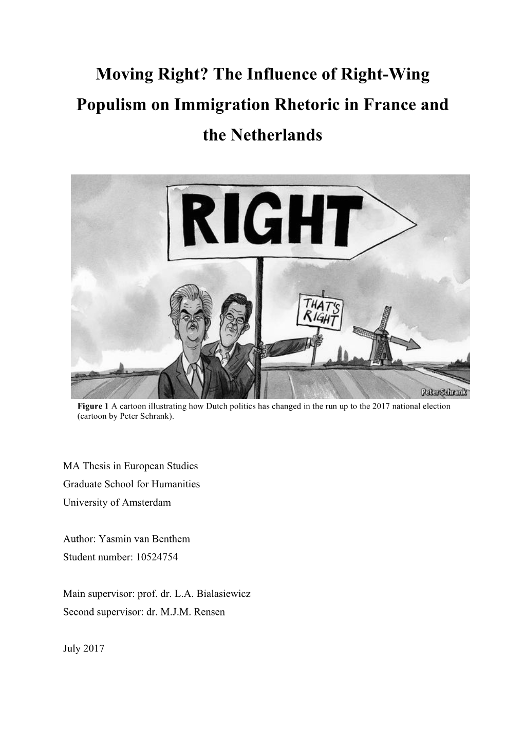 The Influence of Right-Wing Populism on Immigration Rhetoric in France and the Netherlands