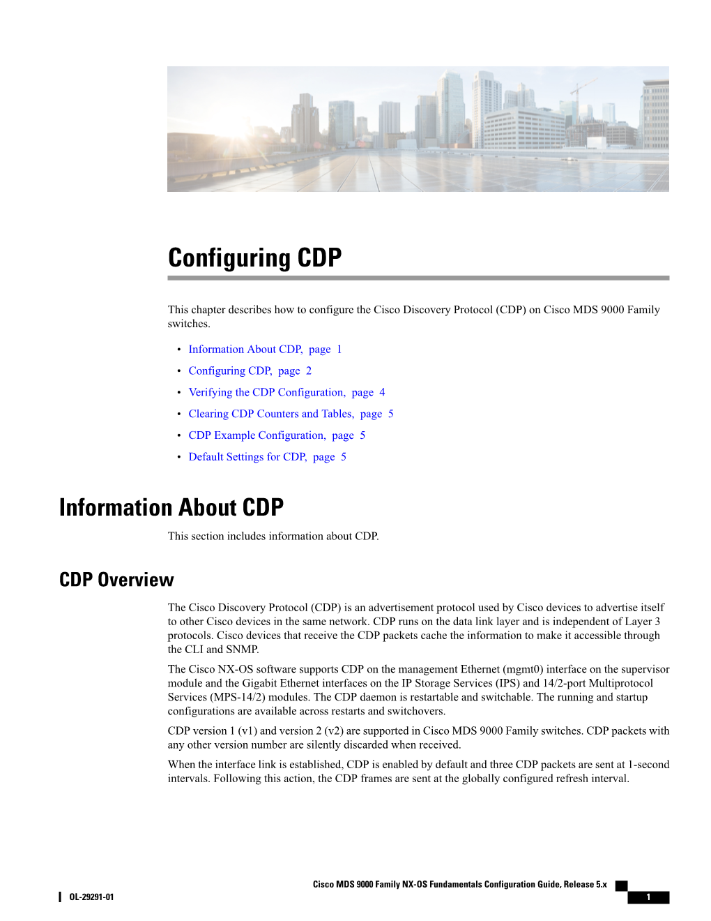 Configuring CDP