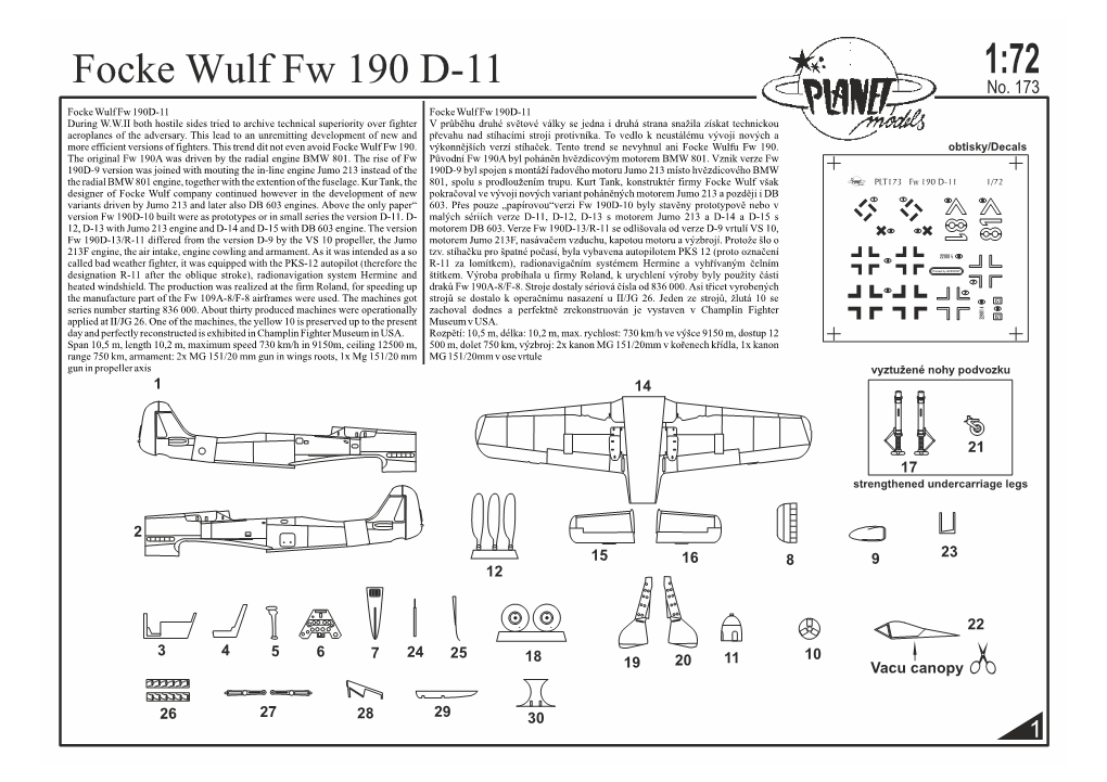 Focke Wulf Fw 190 D-11 1:72