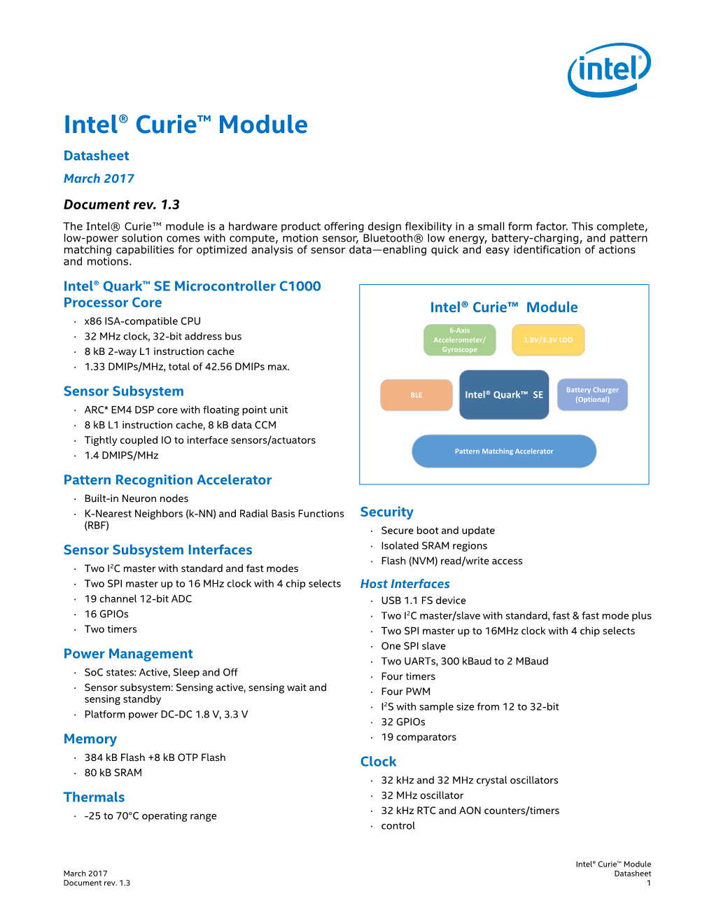 Intel-Curie-Module-Datasheet