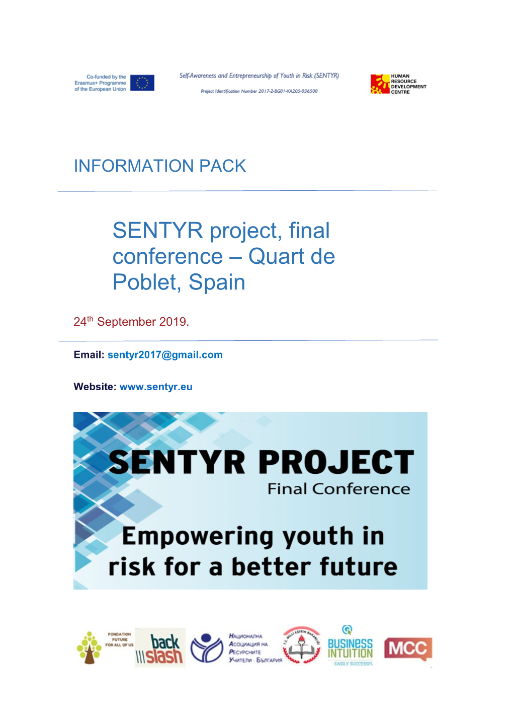 SENTYR Project, Final Conference – Quart De Poblet, Spain