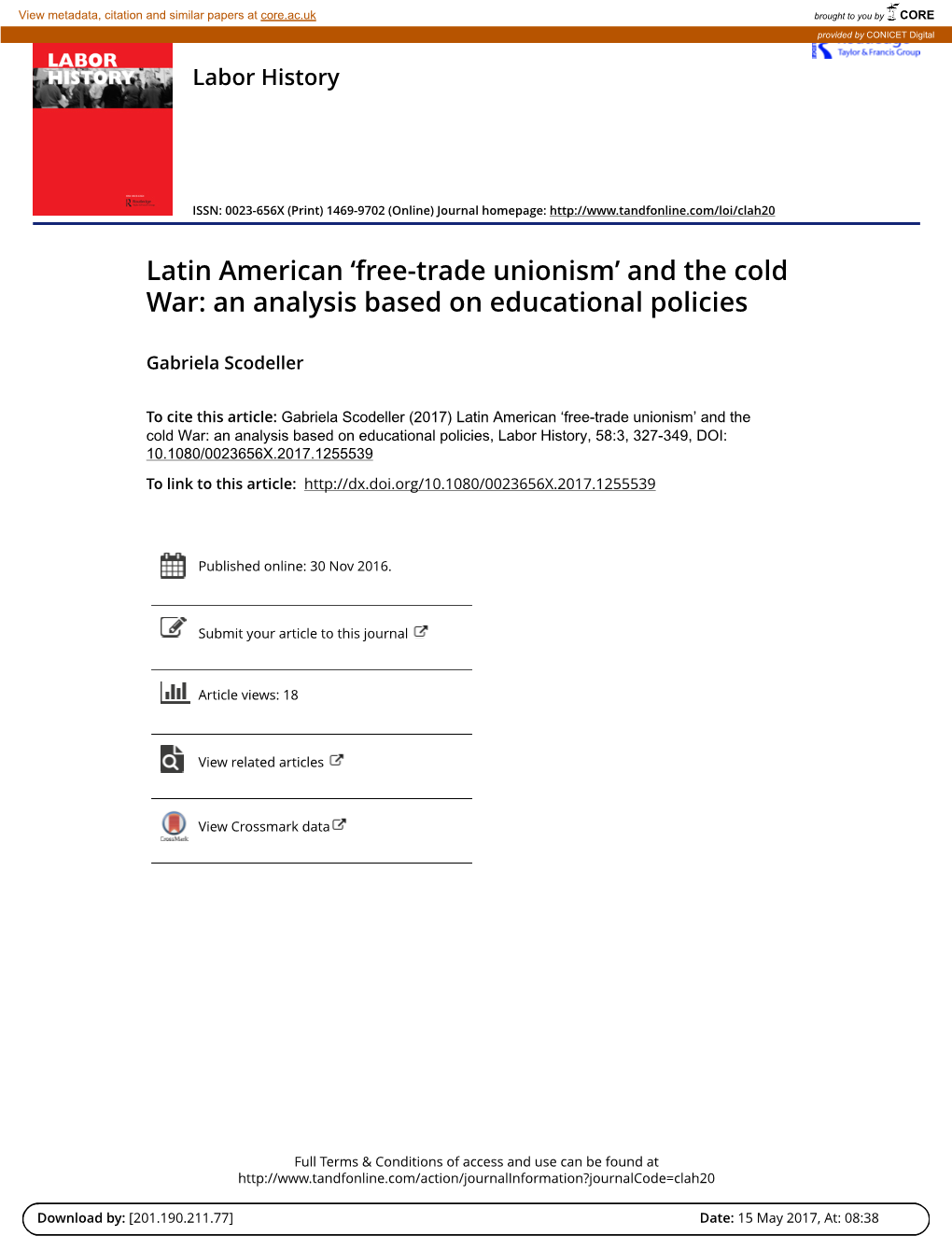 And the Cold War: an Analysis Based on Educational Policies