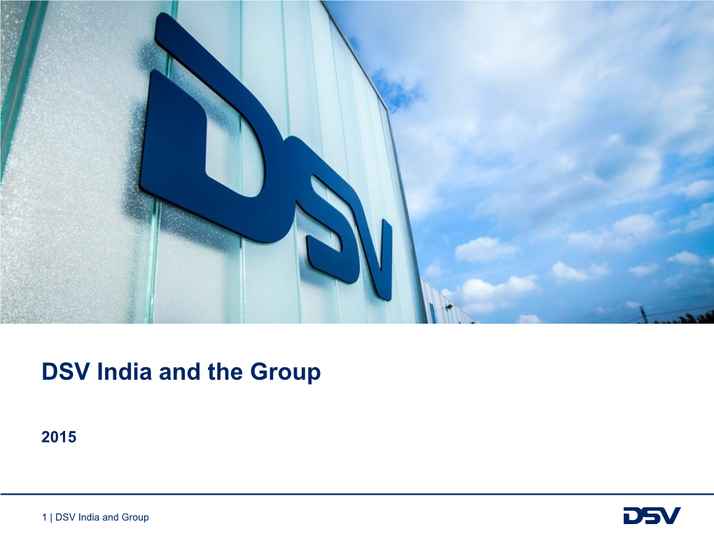 DSV India and the Group