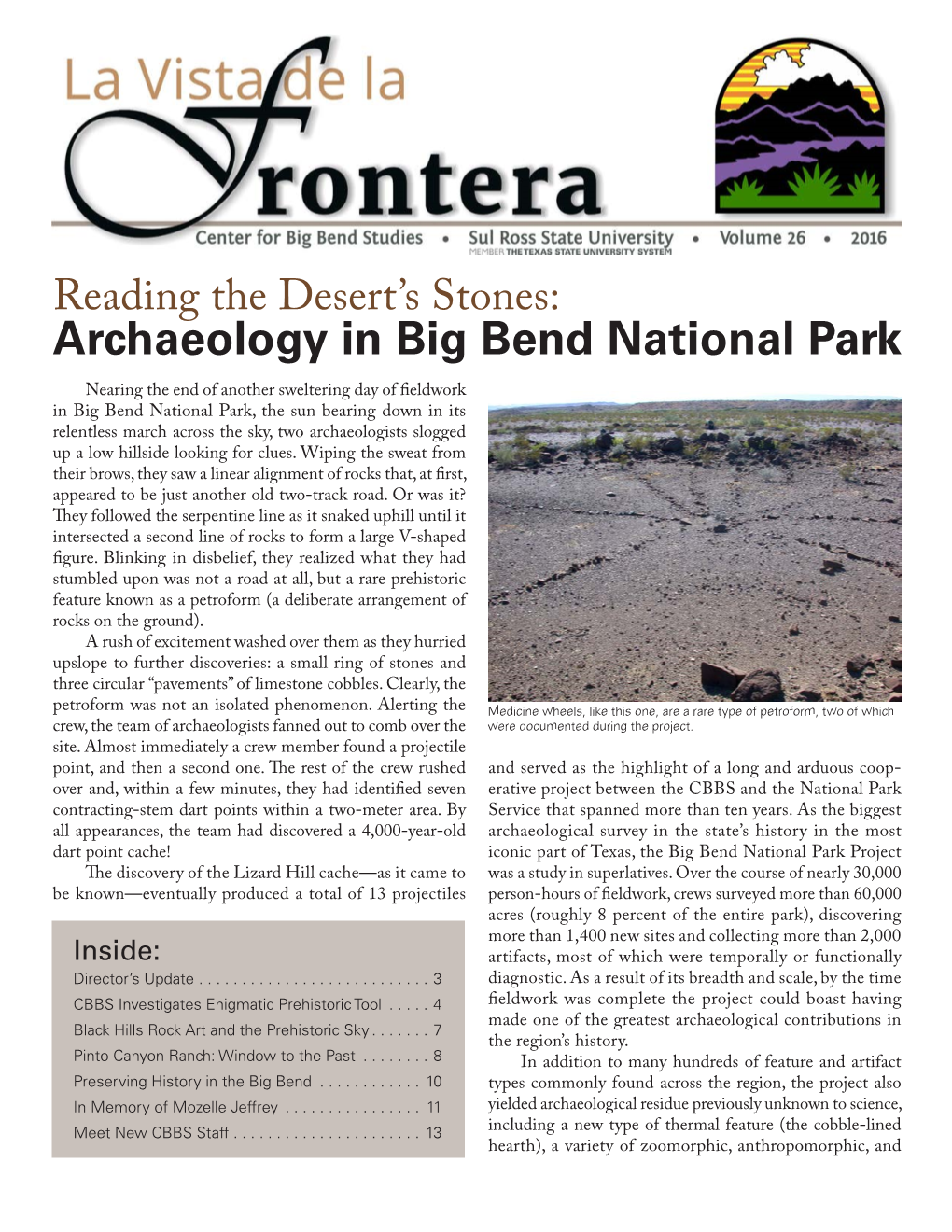 Archaeology in Big Bend National Park