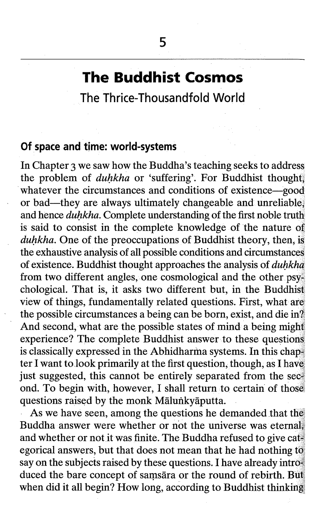 The Foundations of Buddhism