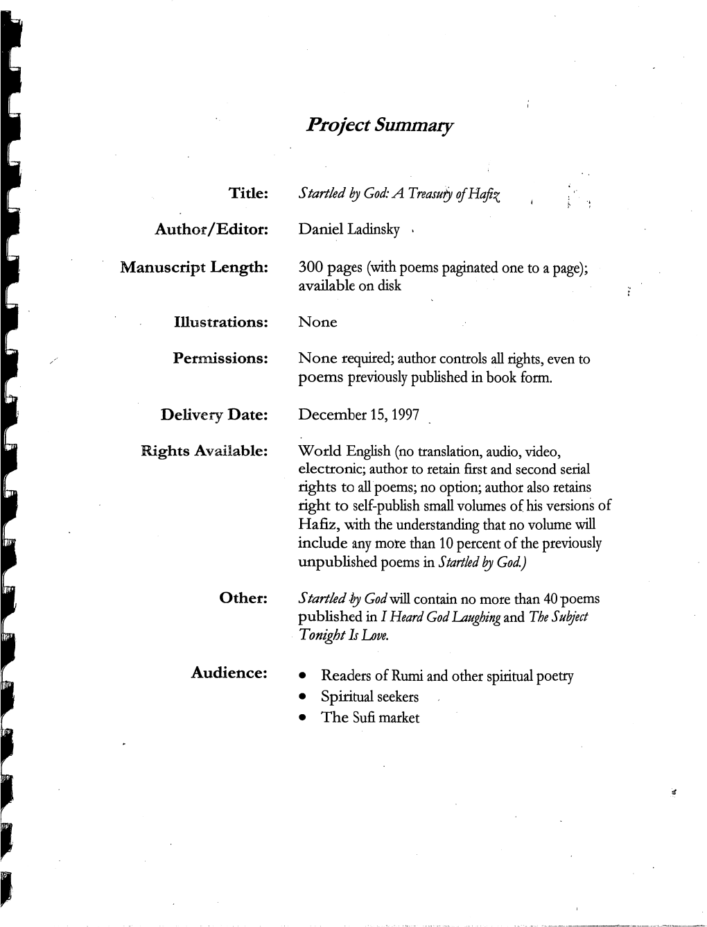 Project Summary