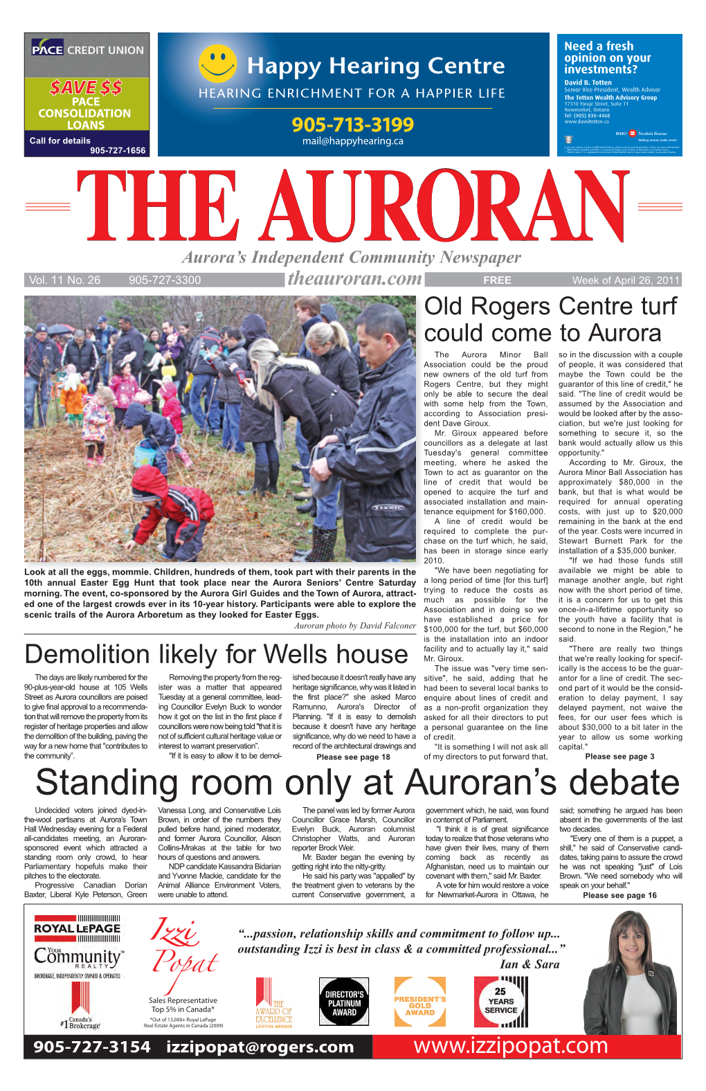 Standing Room Only at Auroran's Debate