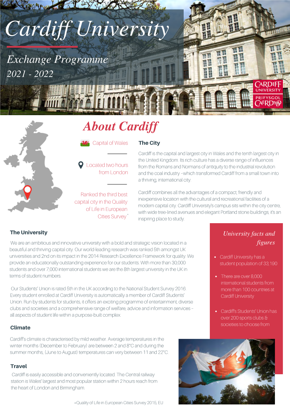 2021/22 Cardiff University Fact Sheet