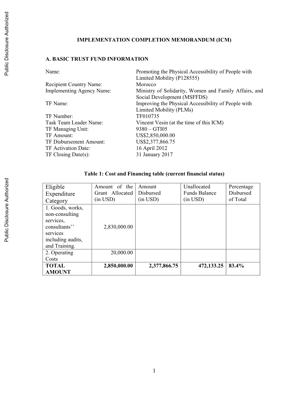 World Bank Document