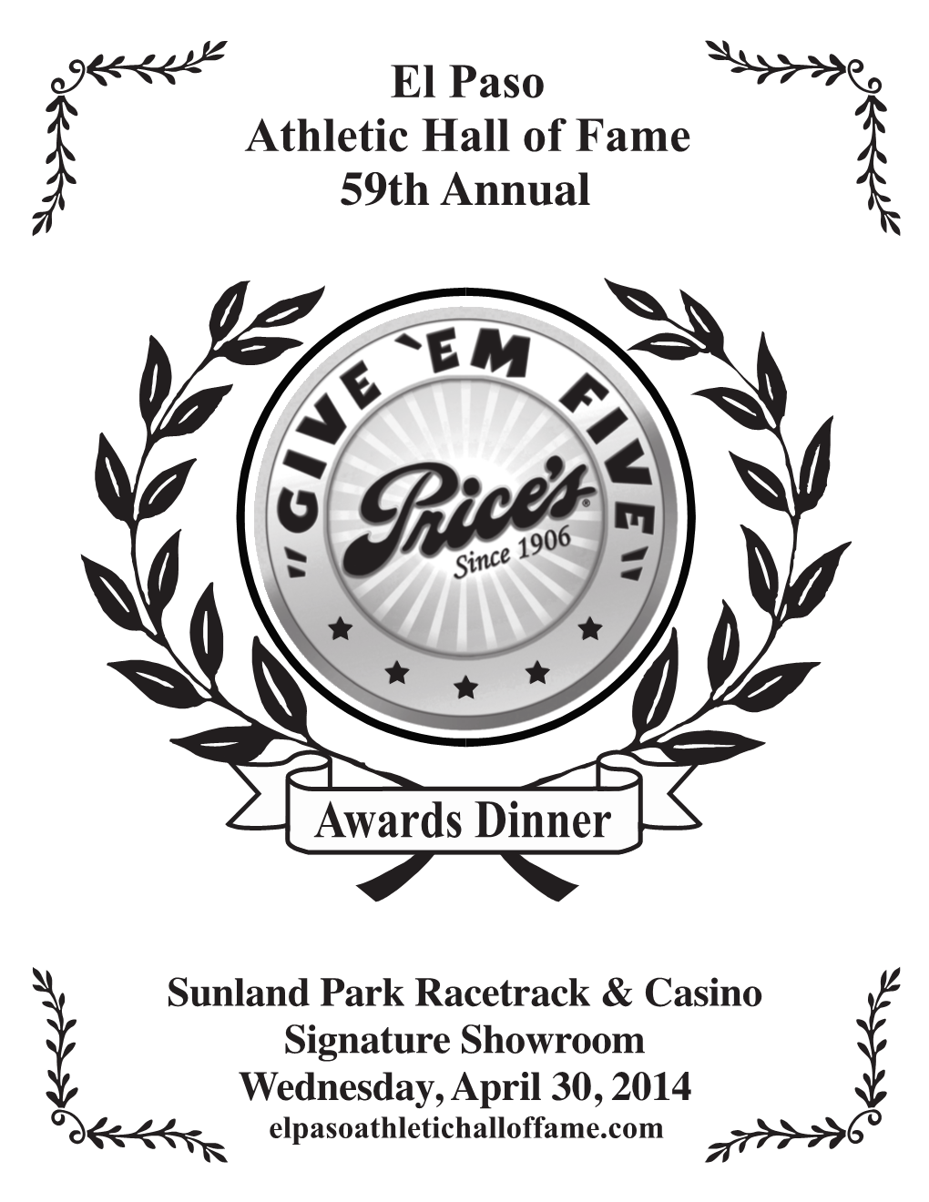 2014 Dinner Program