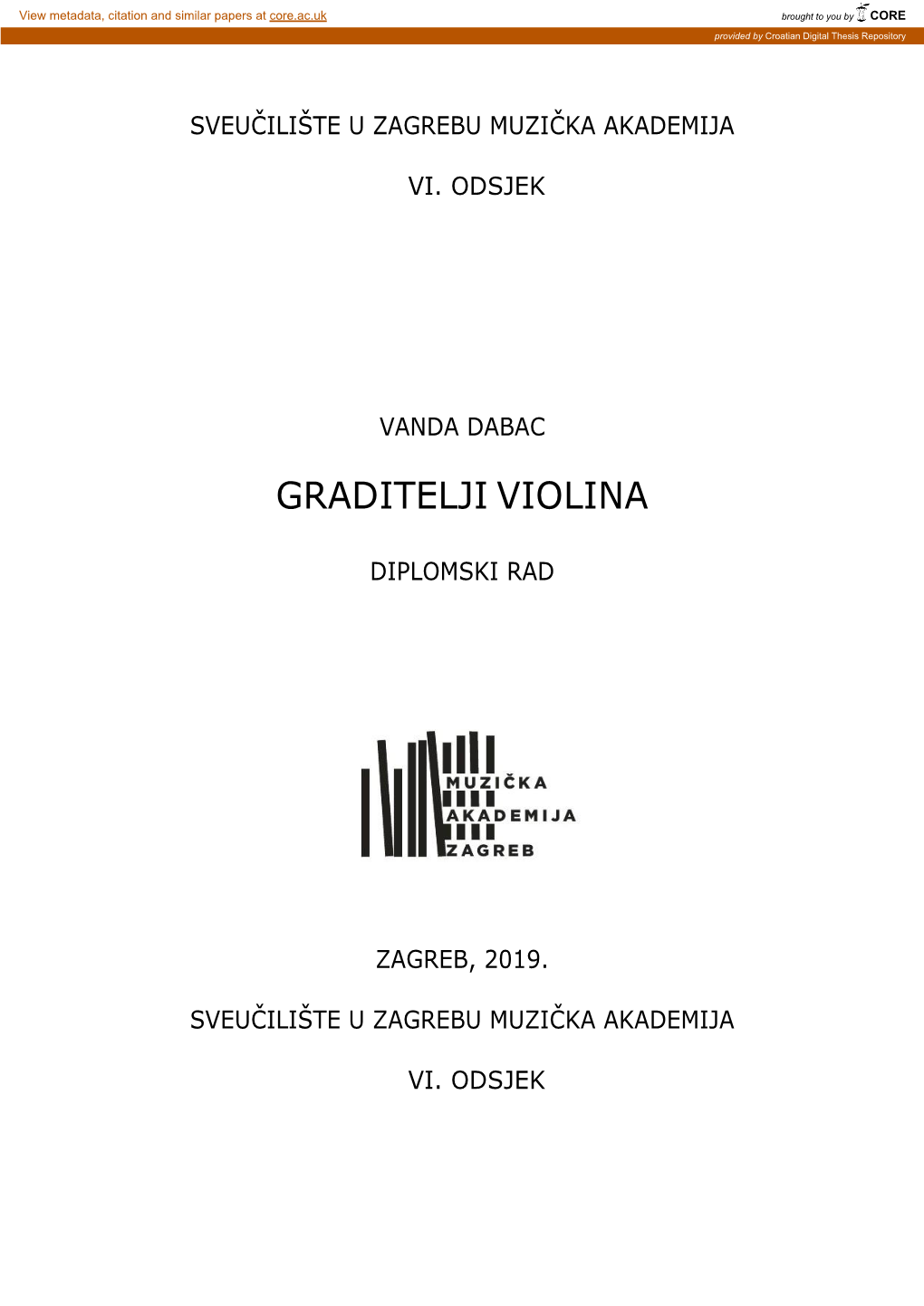 Graditelji Violina