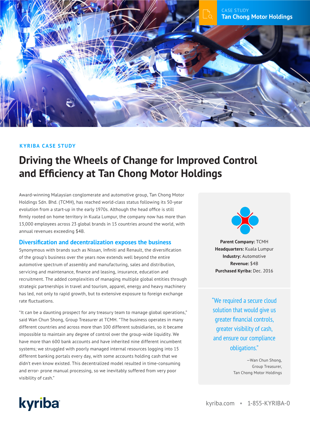 Driving the Wheels of Change for Improved Control and Efficiency at Tan Chong Motor Holdings