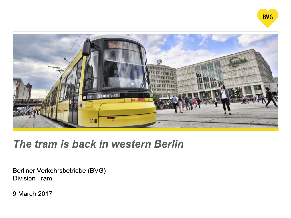 The Tram in Berlin 11