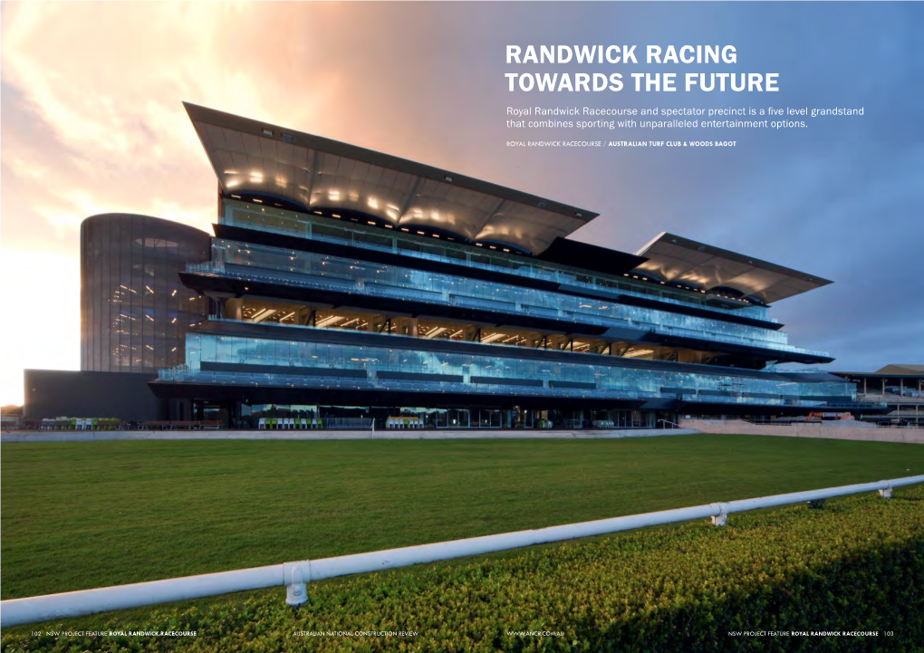 Randwick Racing Towards the Future