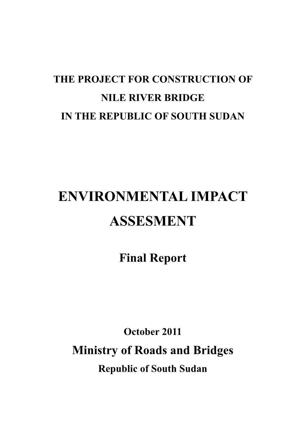 Environmental Impact Assesment