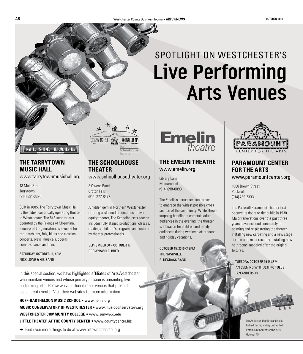 Live Performing Arts Venues