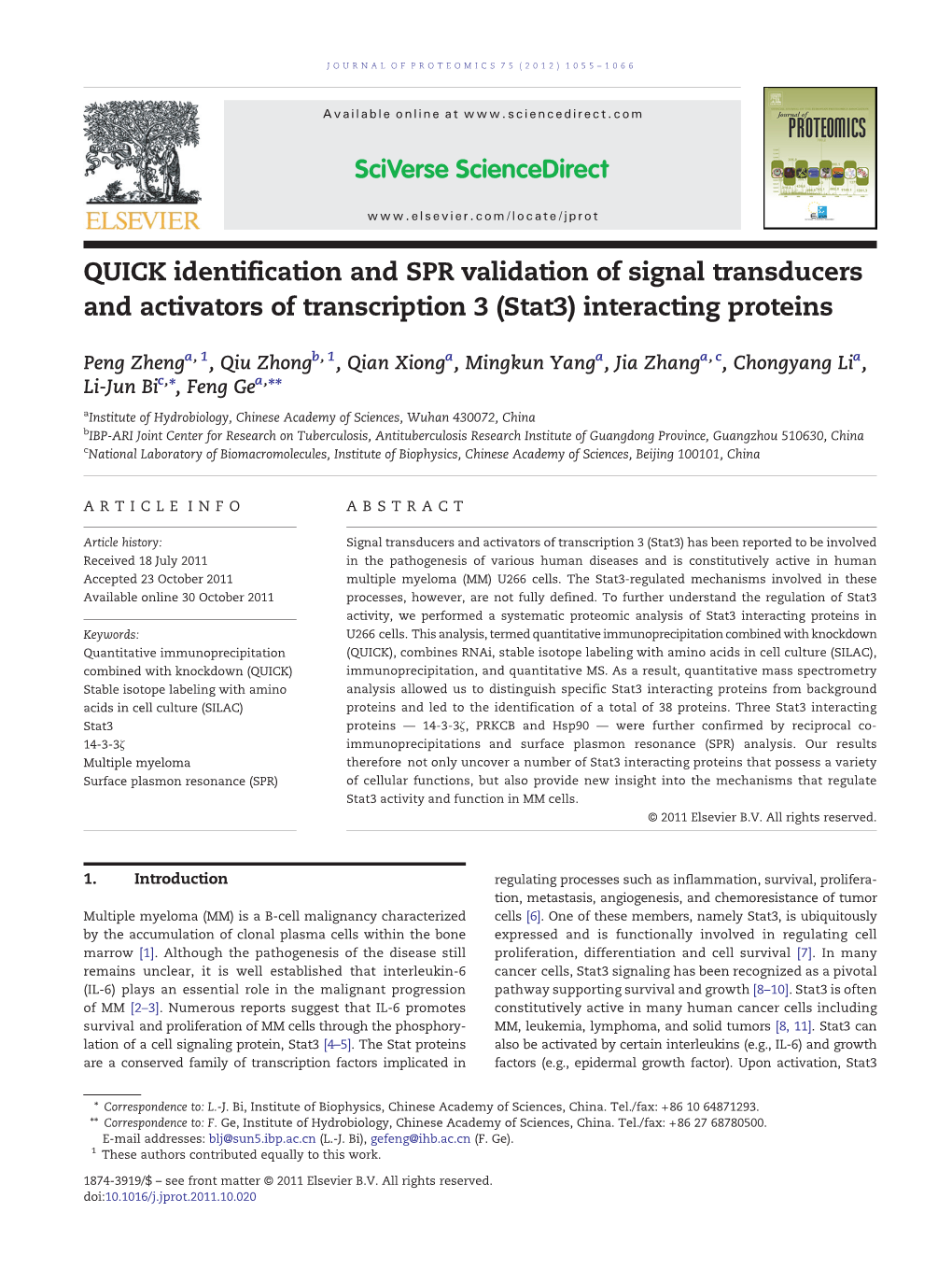 Interacting Proteins