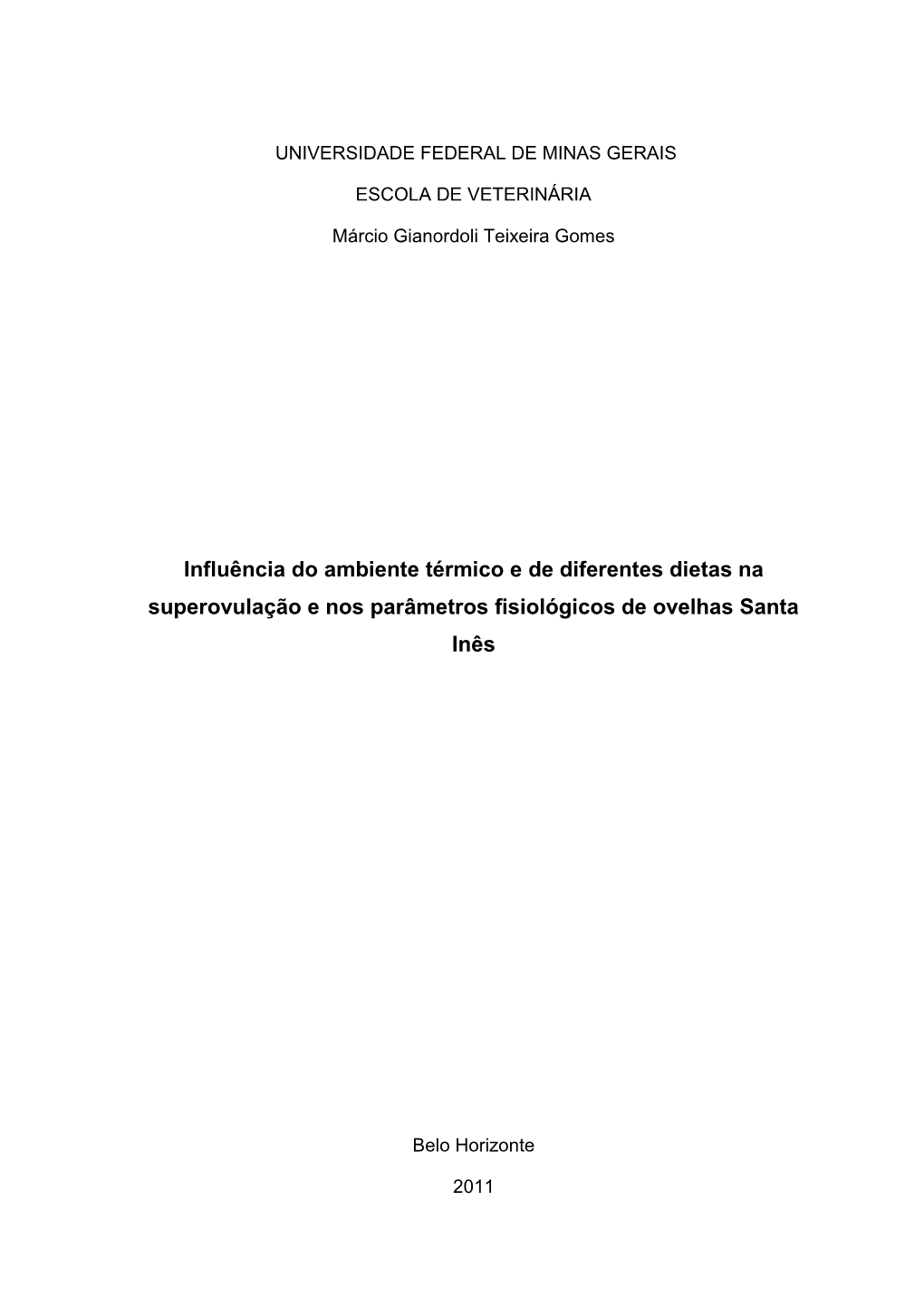 Aspectos Da Involução Uterina Em Ovelhas Da Raça Santa Inês