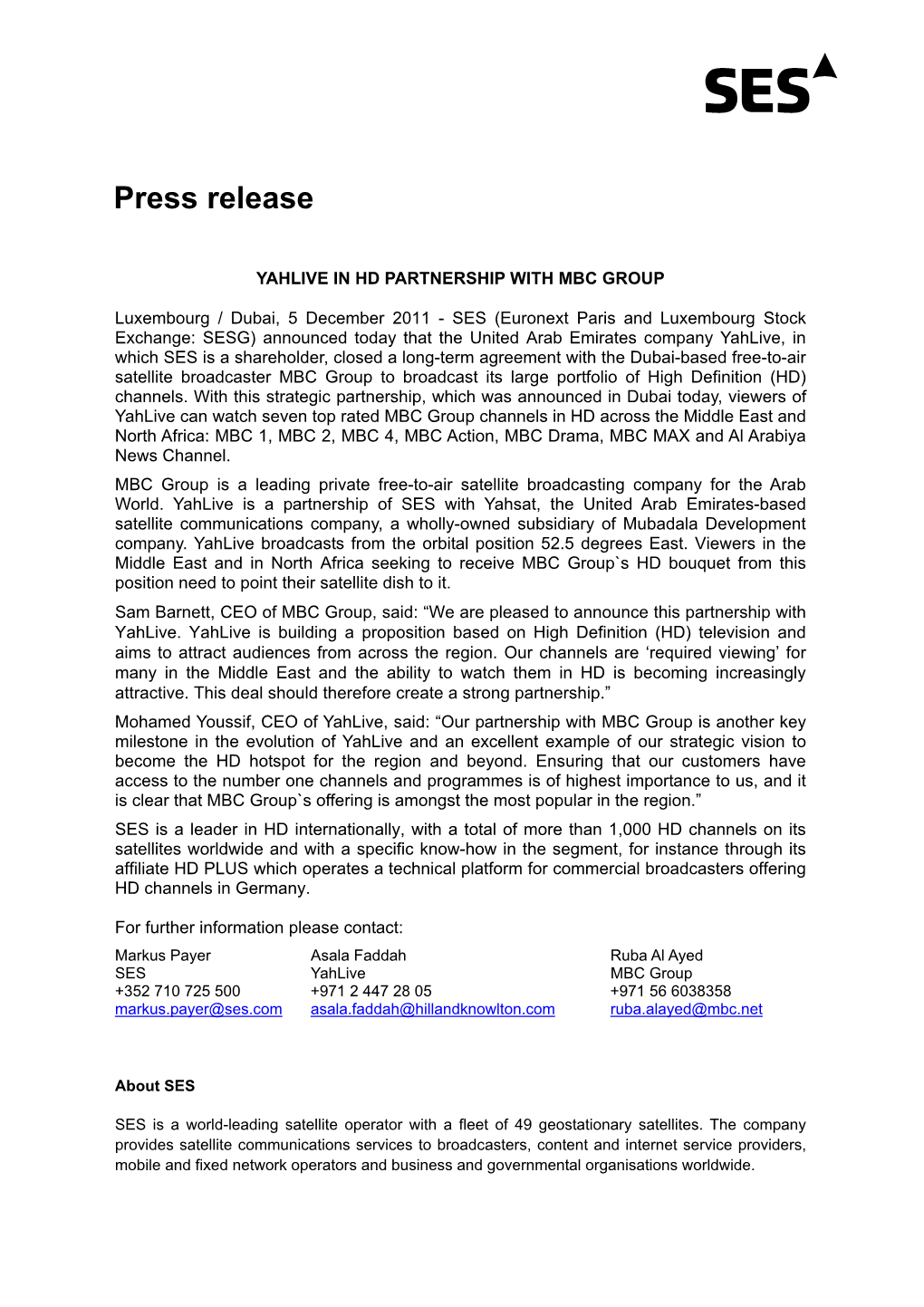 Press Release