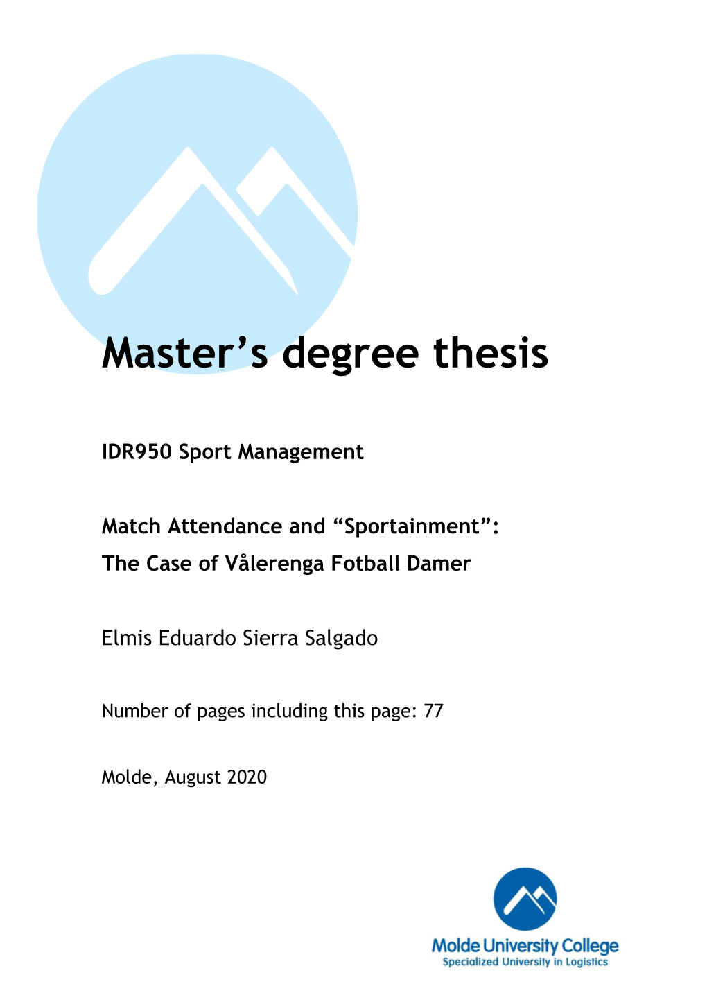 Master's Degree Thesis