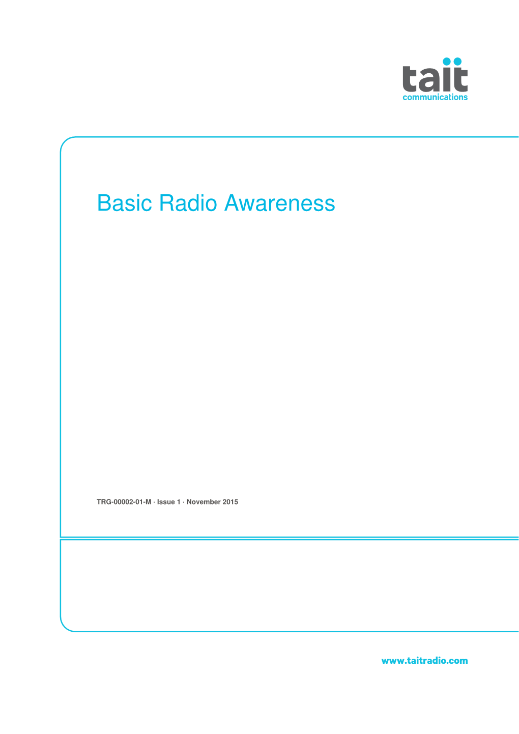 Basic Radio Awareness