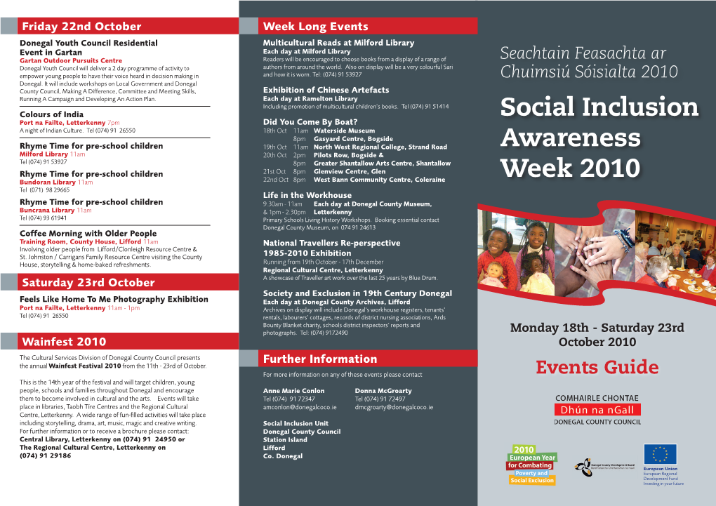 Social Inclusion Week Brochure 2010