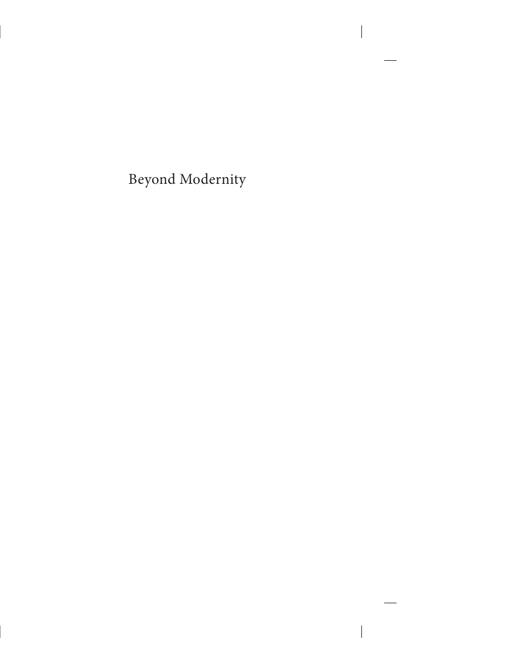 Beyond Modernity Ex Oriente Lux New Perspectives on Russian Religious Philosophers