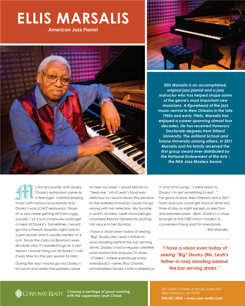 ELLIS MARSALIS American Jazz Pianist