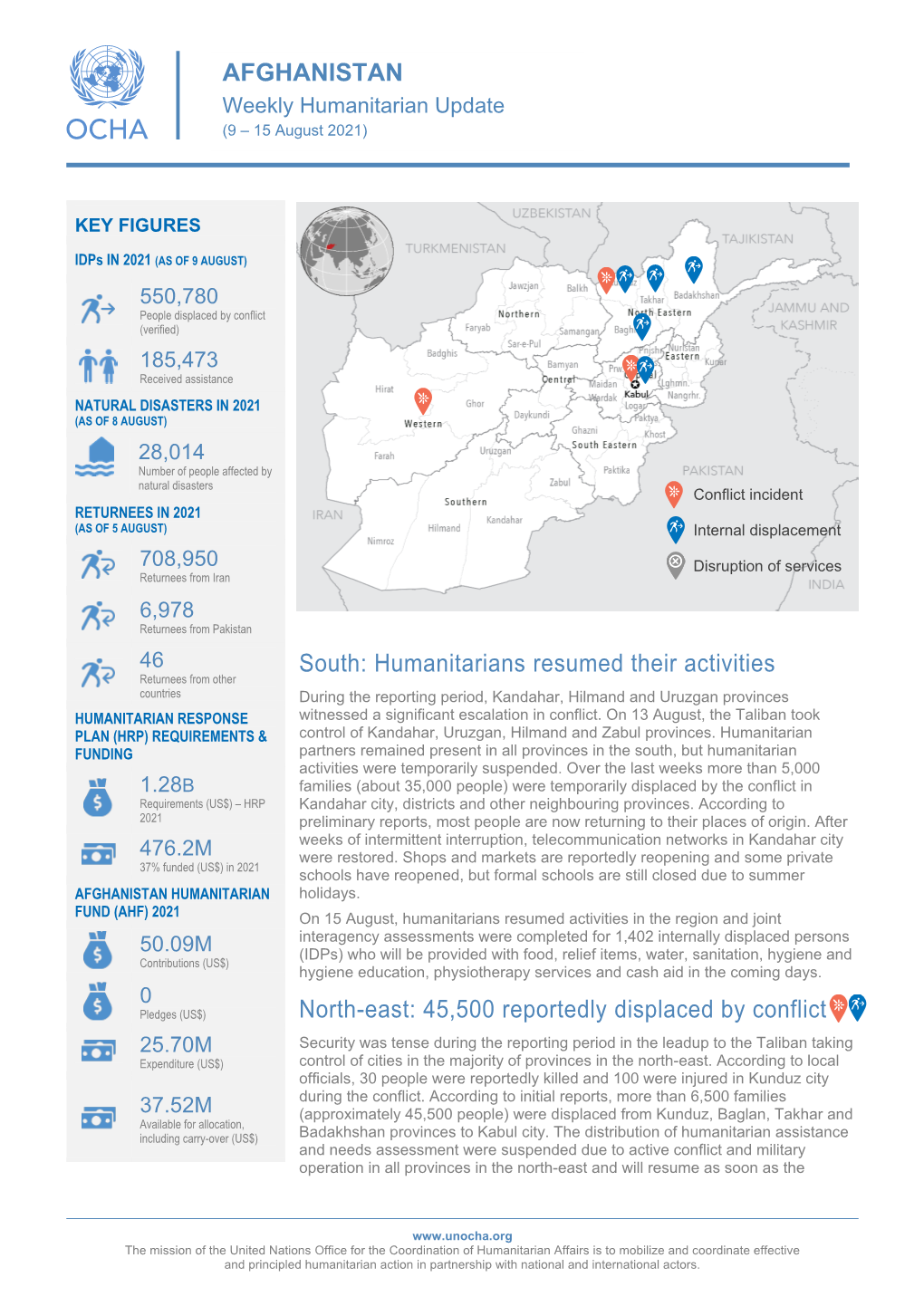 Humanitarians Resumed Their Activities North-East