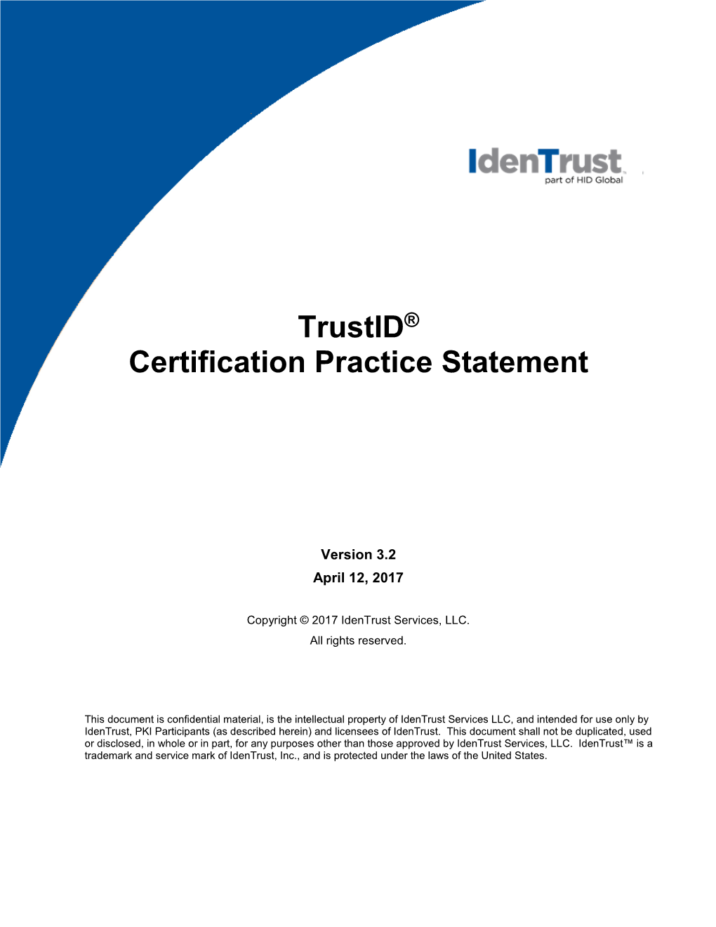 Trustid® Certification Practice Statement