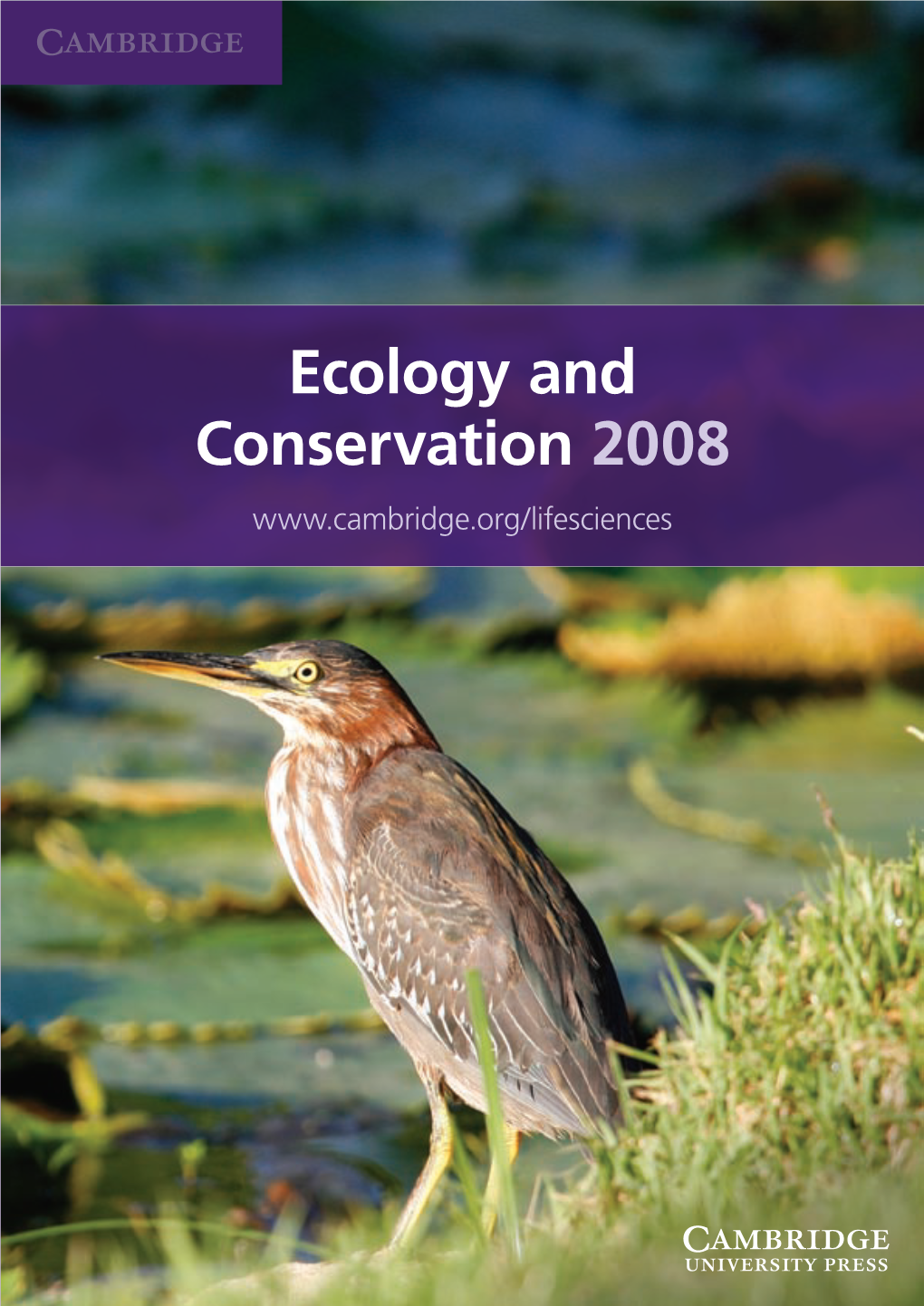 Ecology and Conservation 2008 Order Inspection Copies