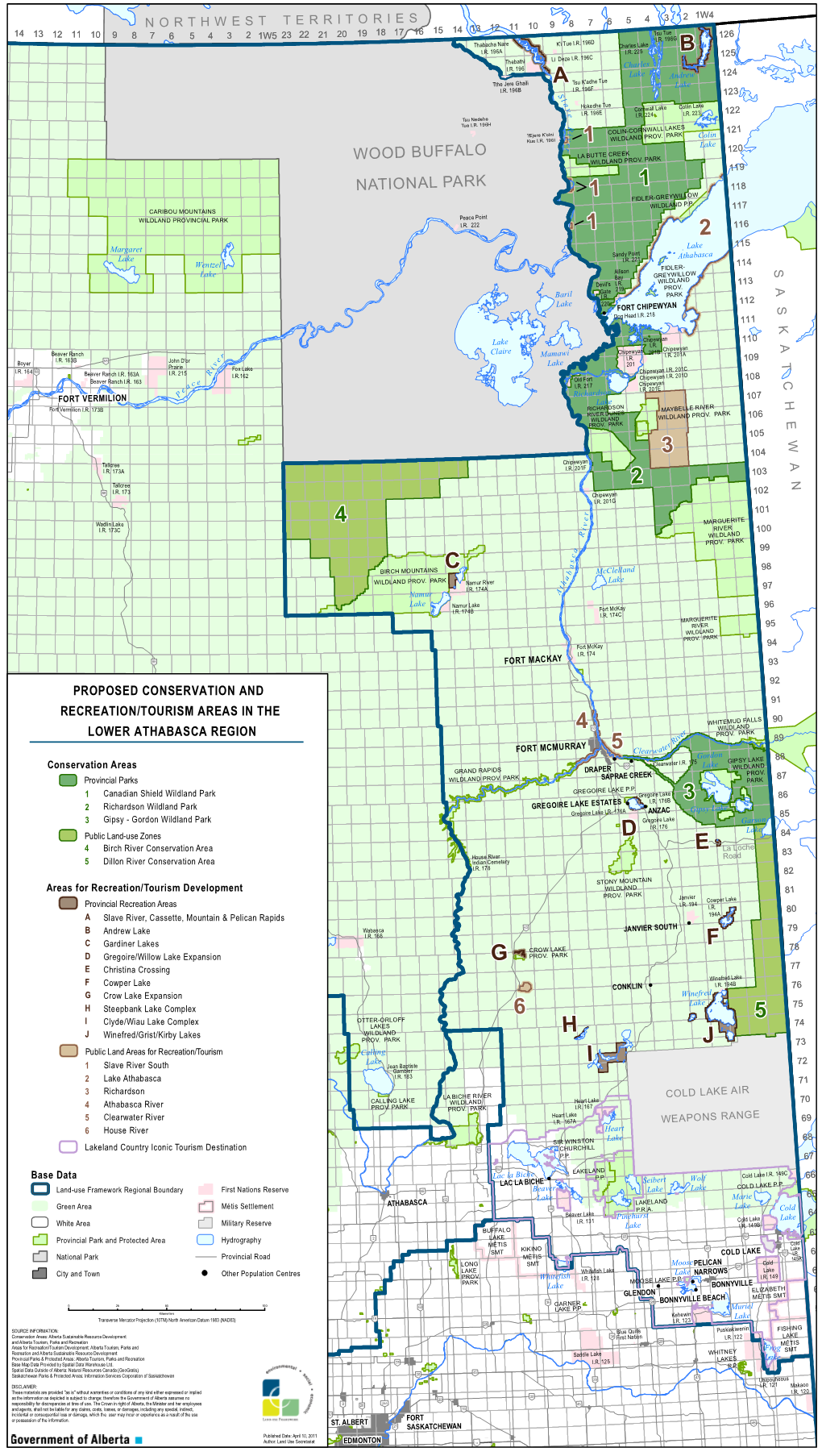 Draft Lower Athabasca Integrated Regional Plan Digital Map