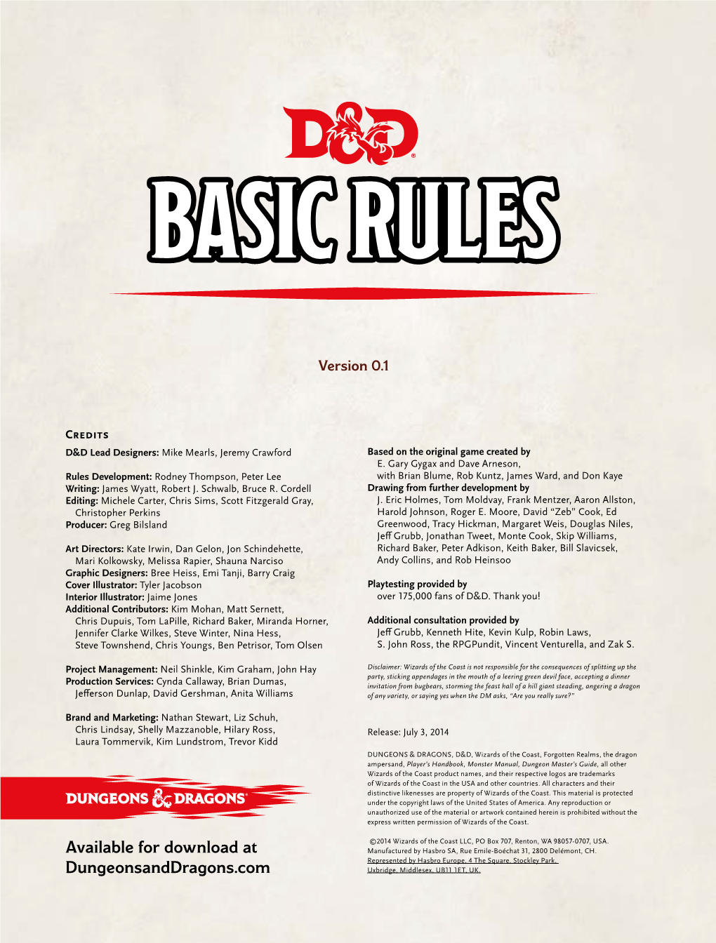Dnd Basic Rules