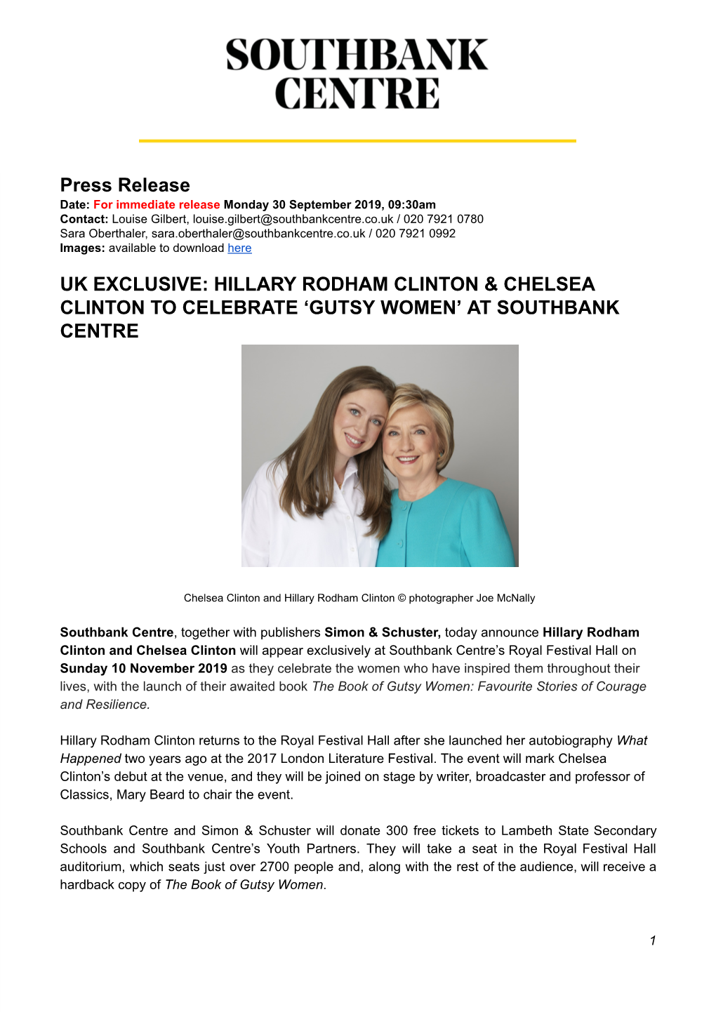 Hillary Rodham Clinton & Chelsea