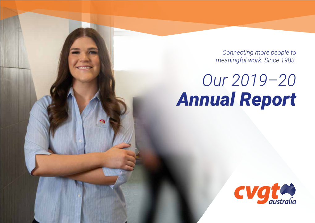 CVGT Annual Report 2019–20 Contents