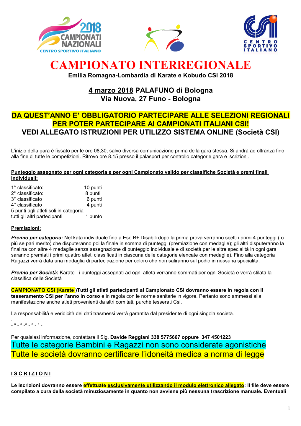 Pdf Regolamento Campionato Interregionale Di