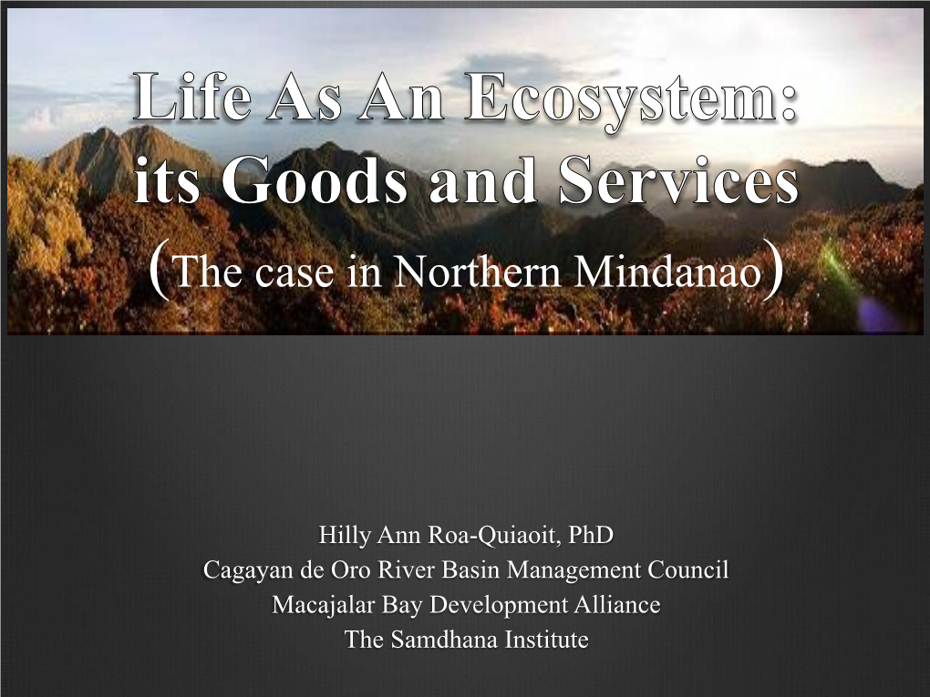 The Case in Northern Mindanao