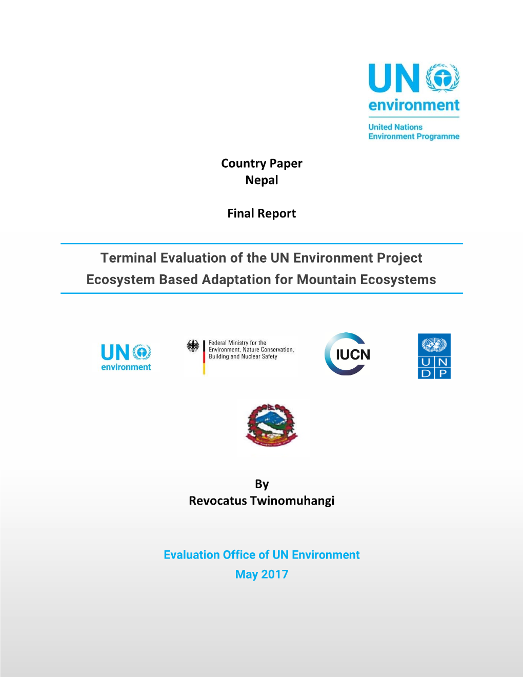 Country Paper Nepal Final Report Terminal Evaluation of the UN