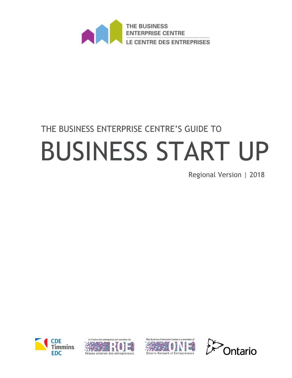 BUSINESS START up Regional Version | 2018 Page 2 of 41 CONTENTS