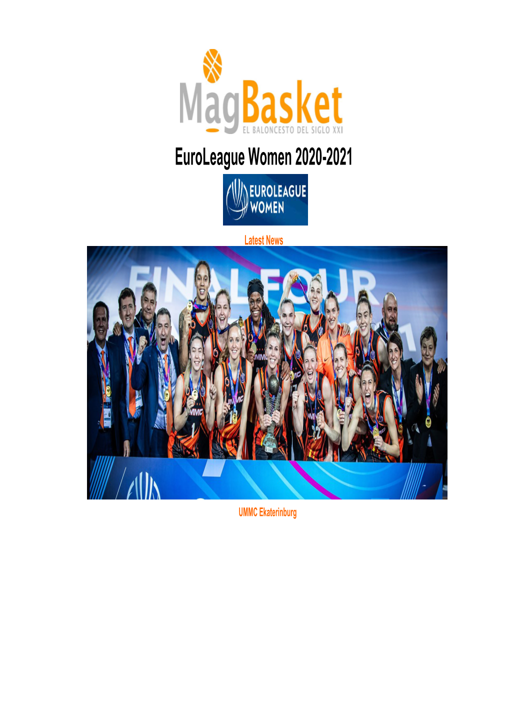 Euroleague Women 2020-2021