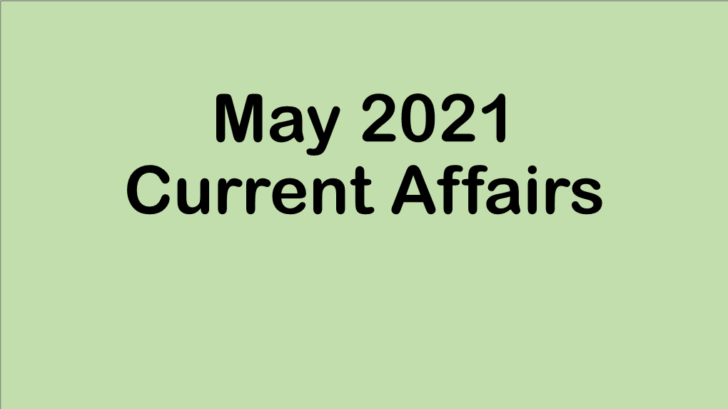 May Current Affairs