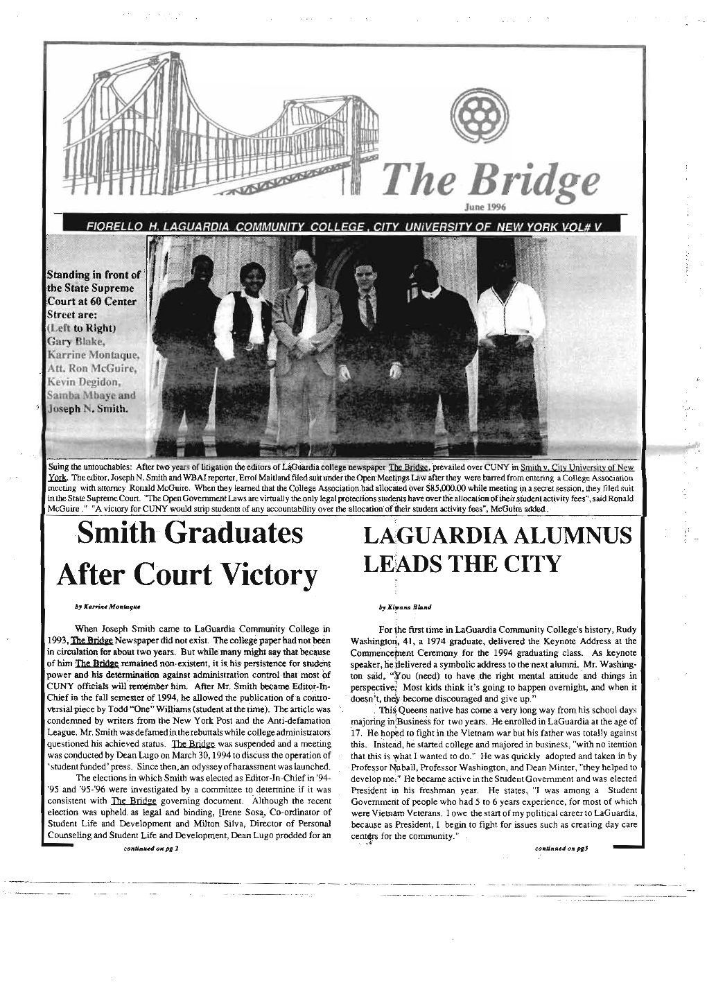 The Bridge June 1996 FIORELLO H